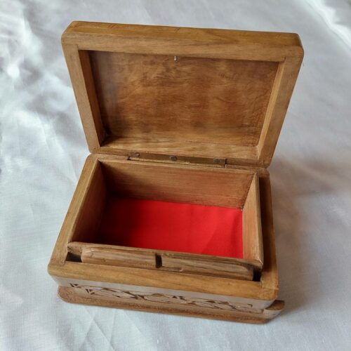 walnut wood antique box