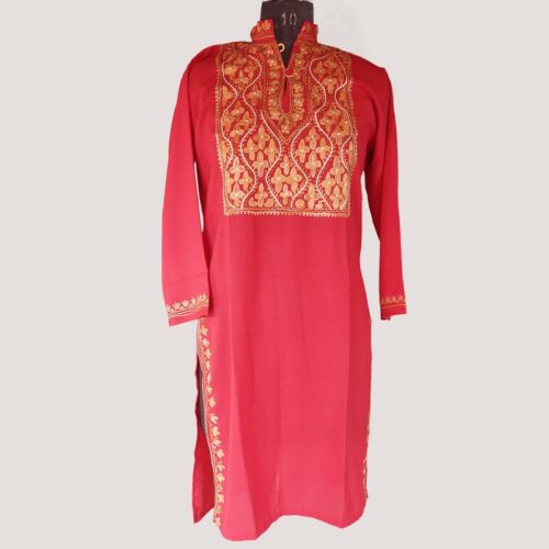 39 length aari work summer kurta