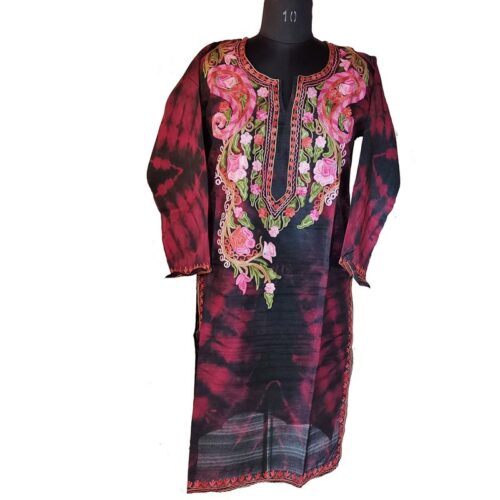 black wine kurta xl