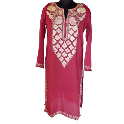 red floral kurta