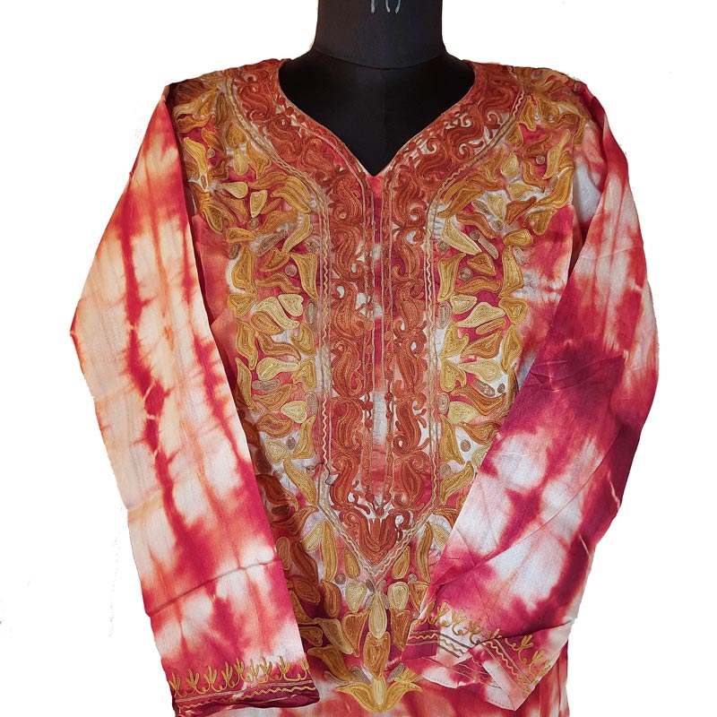 silk dual tone kurta for women summers