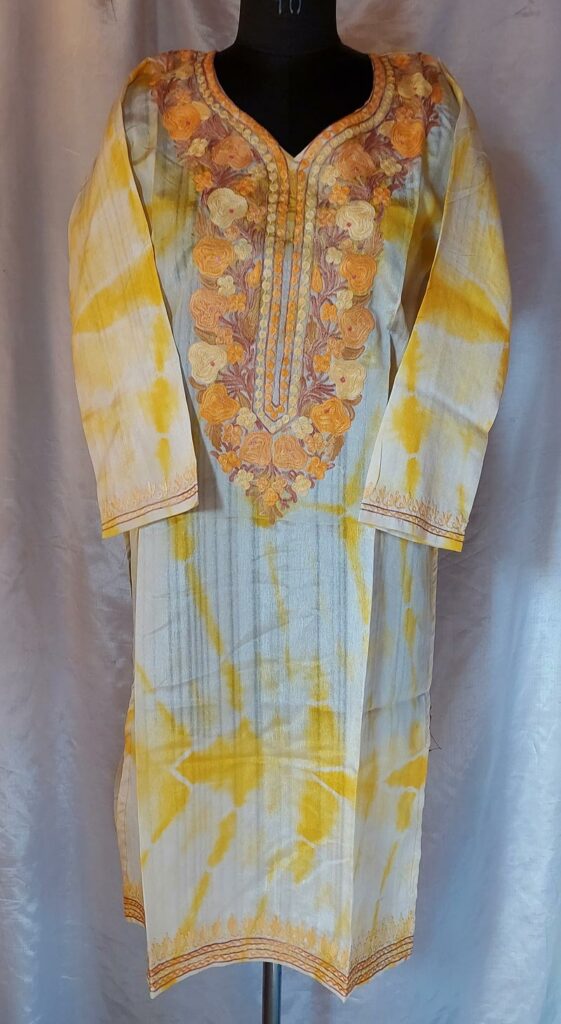 yellow orange kurta