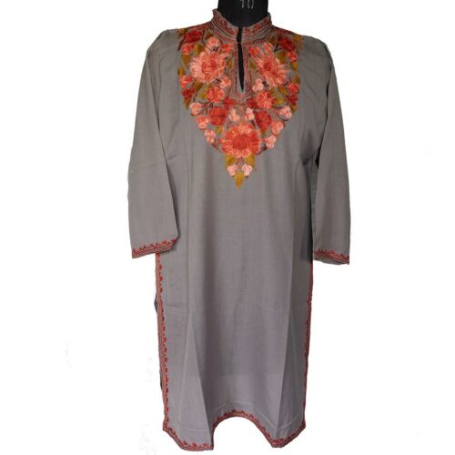 grey kurta for women