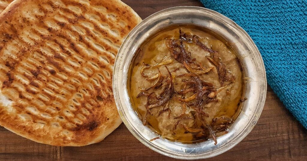 kashmiri bread and harrisa