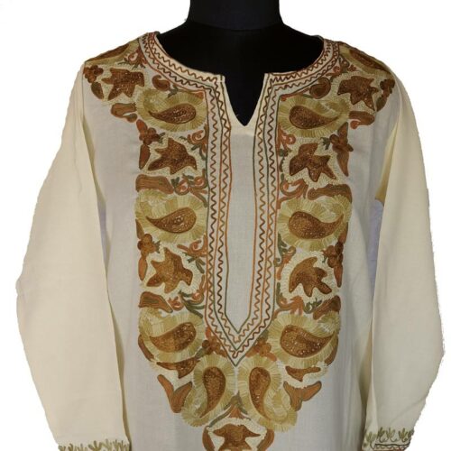 cream kurta