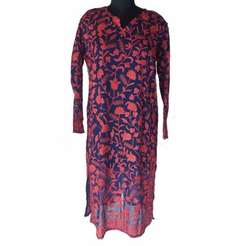 dark blue kurta for ladies