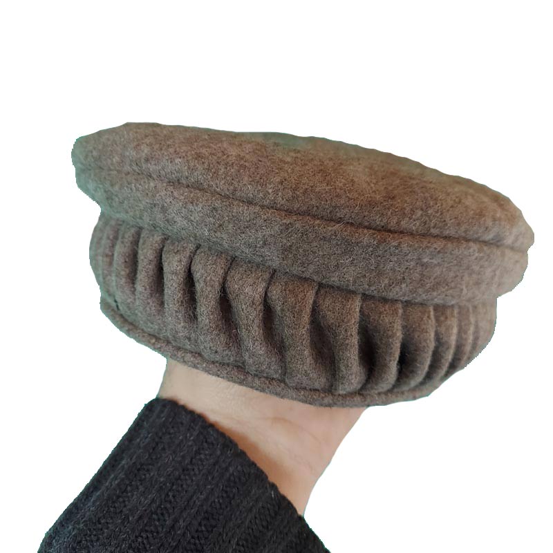 grey brown pakol cap