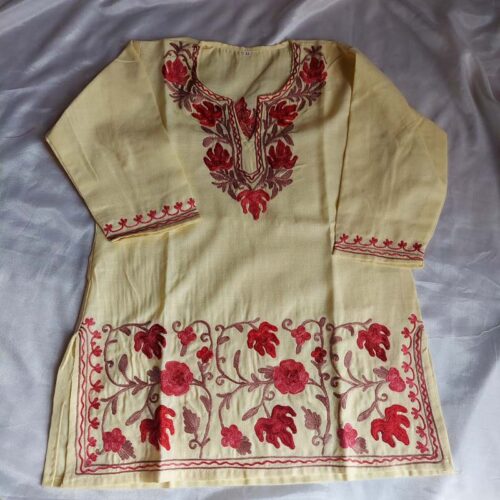 kashmiri kids kameez salwar aar work 1