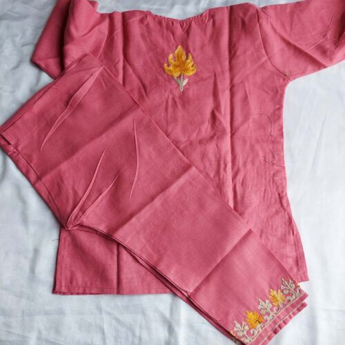 kashmiri kids kameez salwar aar work 13