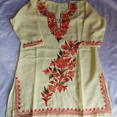 kashmiri kids kameez salwar aar work 53