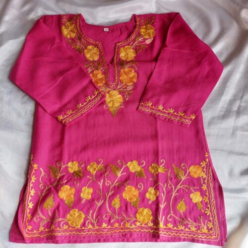 kashmiri kids kameez salwar aar work 68