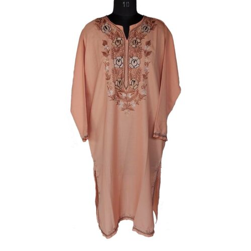 pink kashmiri aari kurta