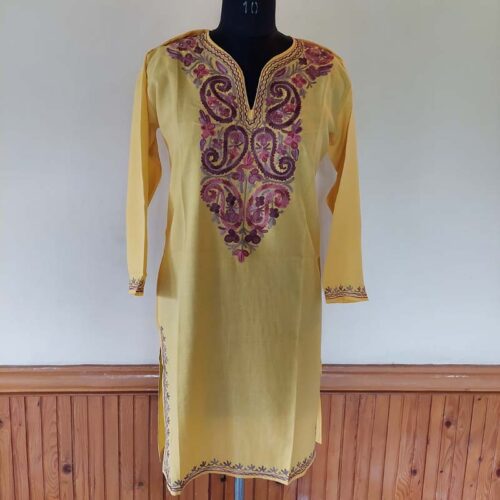 buy kashmiri emoridery kurti kurta top girl online 19