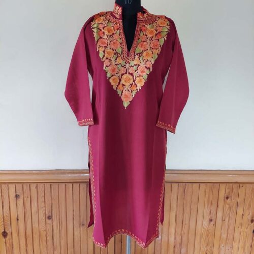 buy kashmiri emoridery kurti kurta top girl online 23