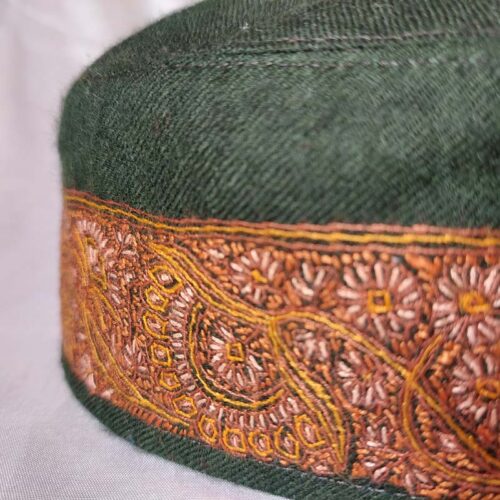 dark green pashmina topi 5