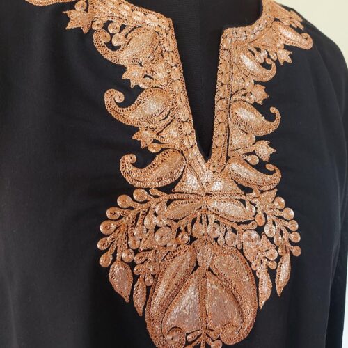 bronze tilla black kurta 4