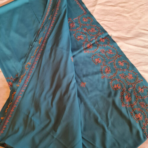 handwork sozni saree