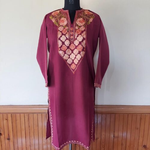 maroon kurta 2