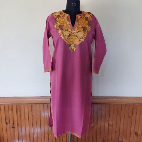 pink summer kurti 7