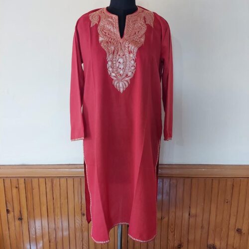 red summer kurta 3