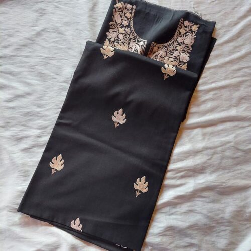 black ruby cotton aari suit 1