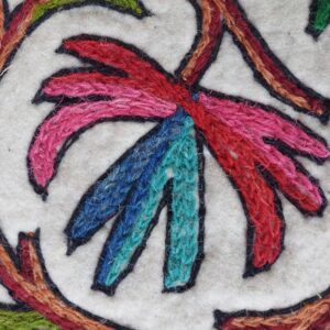 floral rug handmade asia kashmir handicraft 5