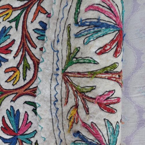floral rug handmade asia kashmir handicraft 7