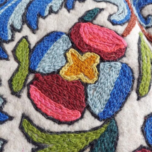 kashmiri decor carpet aari rug wool 13