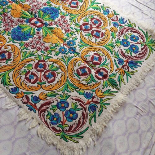 kashmiri handmade boho namda rug colorful 6 feet 3