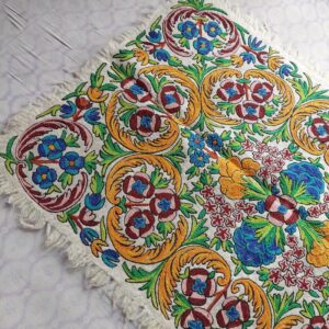 kashmiri handmade boho namda rug colorful 6 feet 4