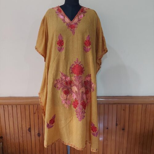 mustard summer kaftan designer tul palav 2