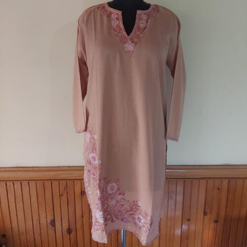 peach 40 length kurta 1