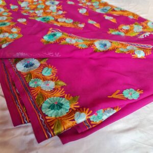 purple saree with embroidery 4