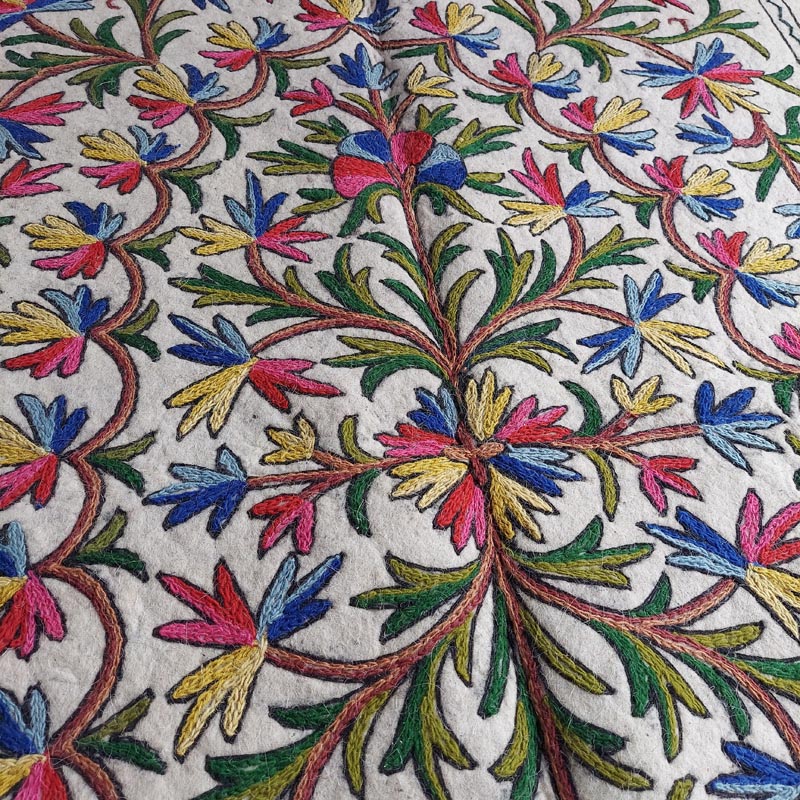 rectangle rug india kashmir boho etsy namda handmade trational 1