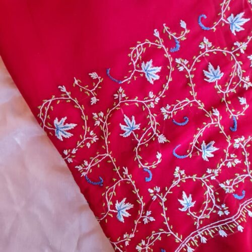 red sozni saree 4