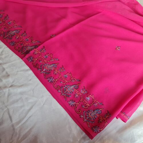 saree kashmiri pink sozni 3