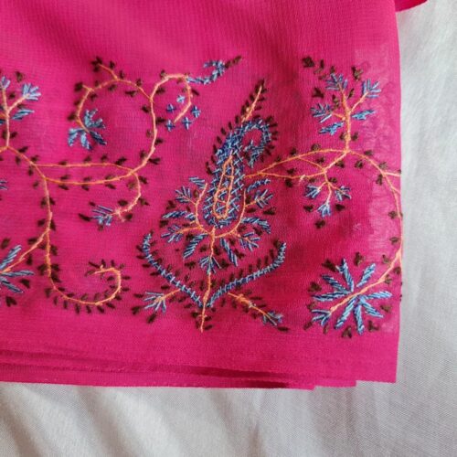 saree kashmiri pink sozni 4