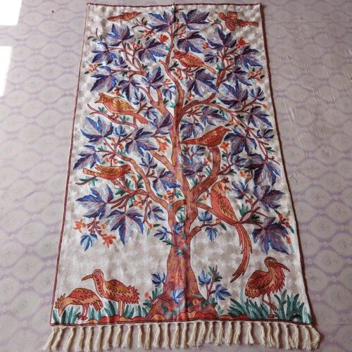 silk kashmiri tree of life wall hanging 2