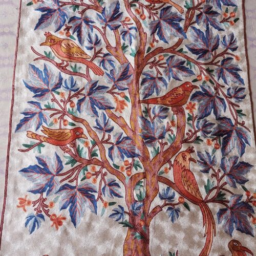 silk kashmiri tree of life wall hanging 4