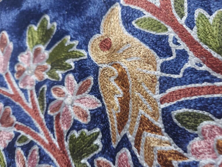 Blue Silk Tree of Life Wall Hanging 3x2ft Gyawun