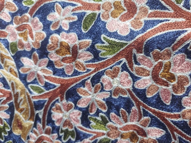 Blue Silk Tree of Life Wall Hanging 3x2ft Gyawun