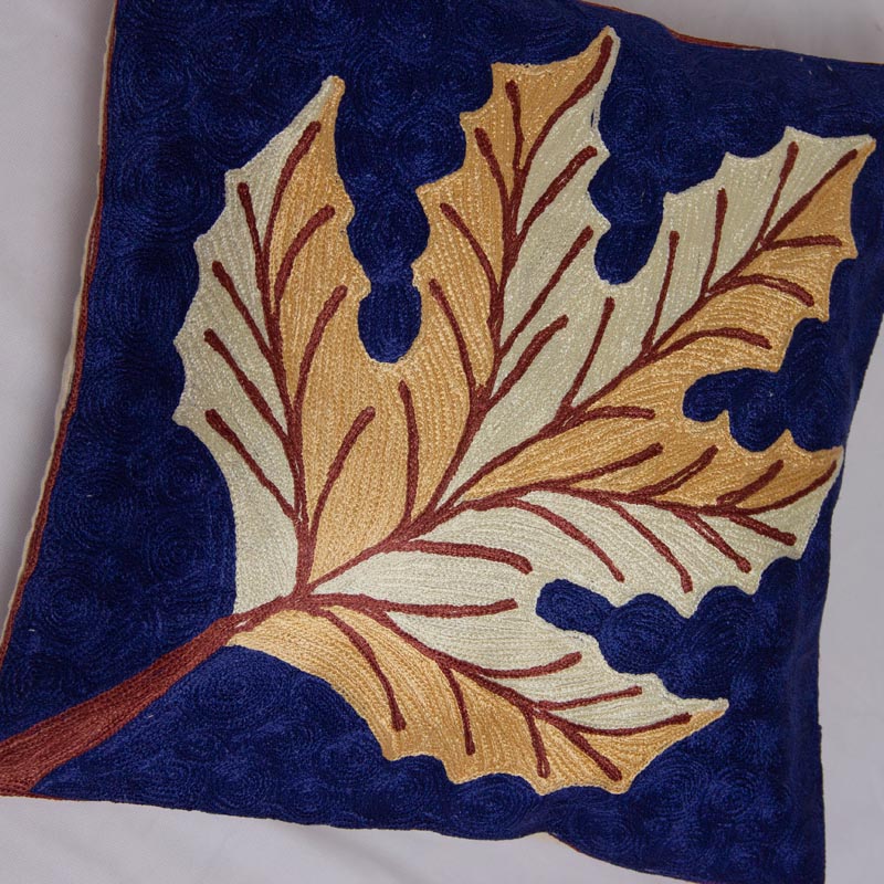 chinar leaf big cushion cover 1