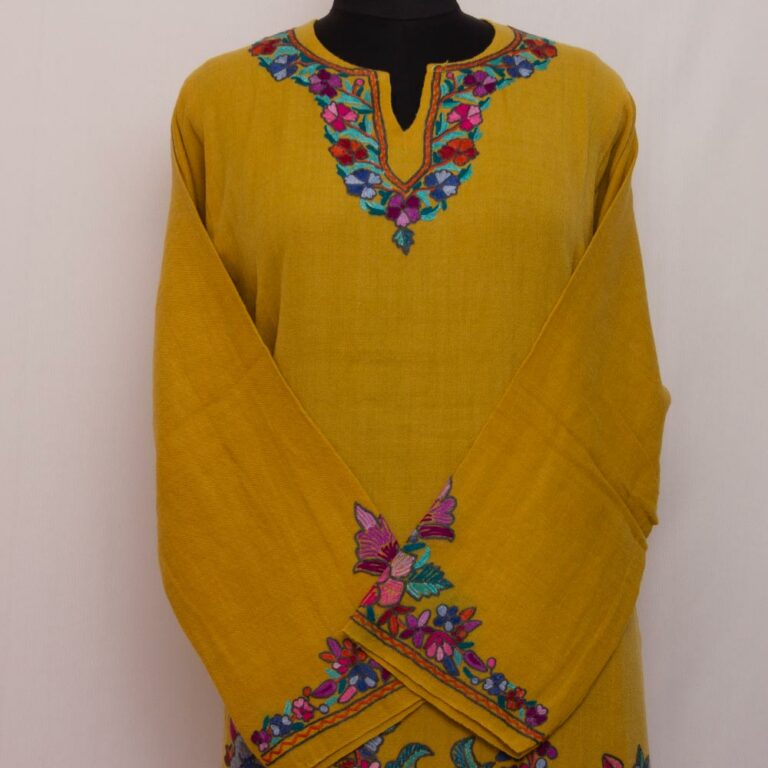 aari handwork kashmiri pheran