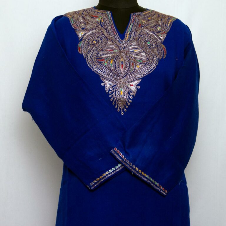 dark blue kashmiri girls phiran