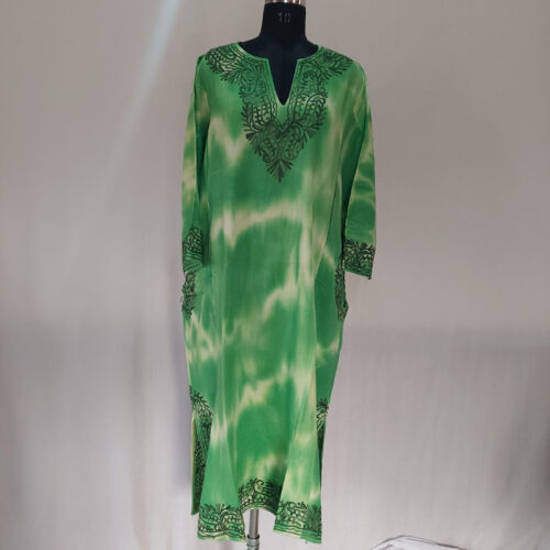 green tie dye pheran 3