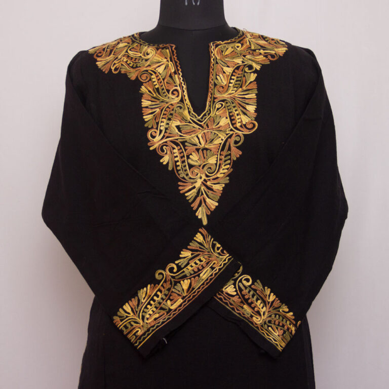 kashmiri pheran online wollen cashmilon winter ladies comfortable srinagar pandit 2