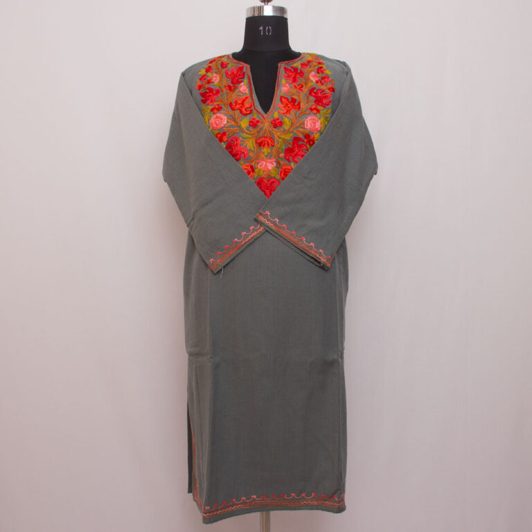 kashmiri pheran online wollen cashmilon winter ladies comfortable srinagar pandit 28