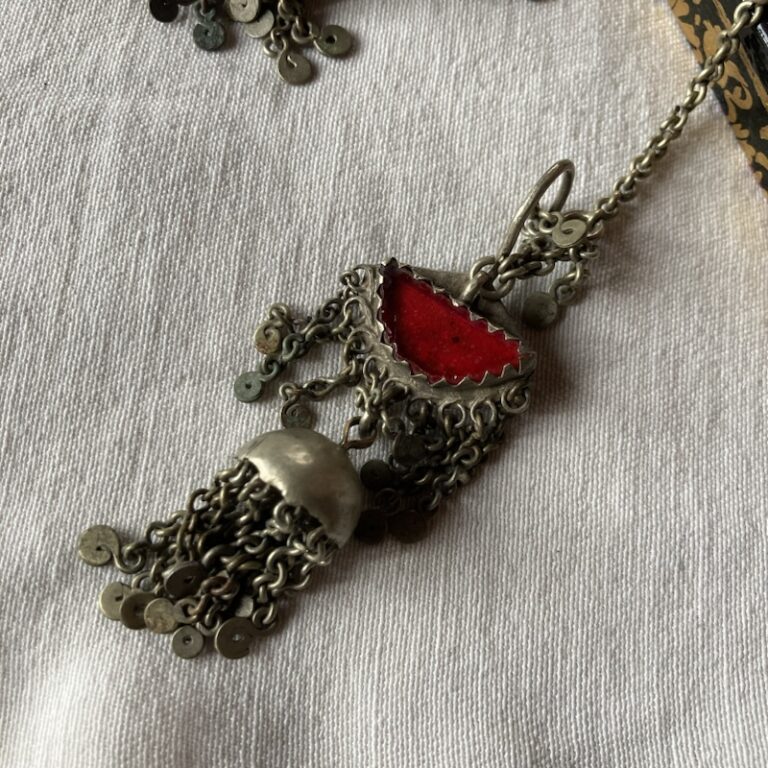 kashmiri tribal earrings india jewellery online silver 1