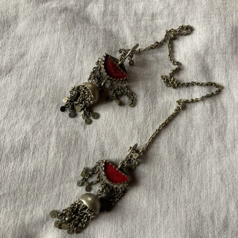 kashmiri tribal earrings india jewellery online silver 2