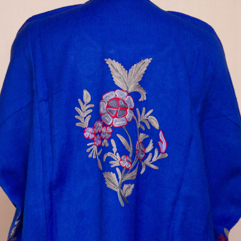 latest blue aari beautiful comfortable tribal himalyan pheran himachal shimla winter wear 5